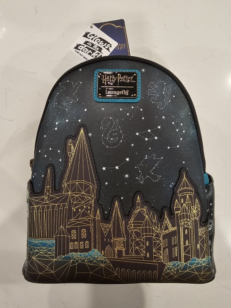 BOXLUNCH Exclusive Loungefly Harry Potter Hogwarts GITD Mini Backpack