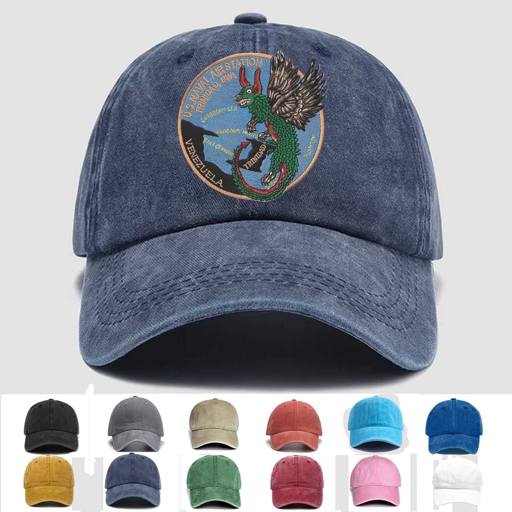 Custom Personalization Embroidered Hat NAS Trinidad, Veteran Cap, Trucker Hat