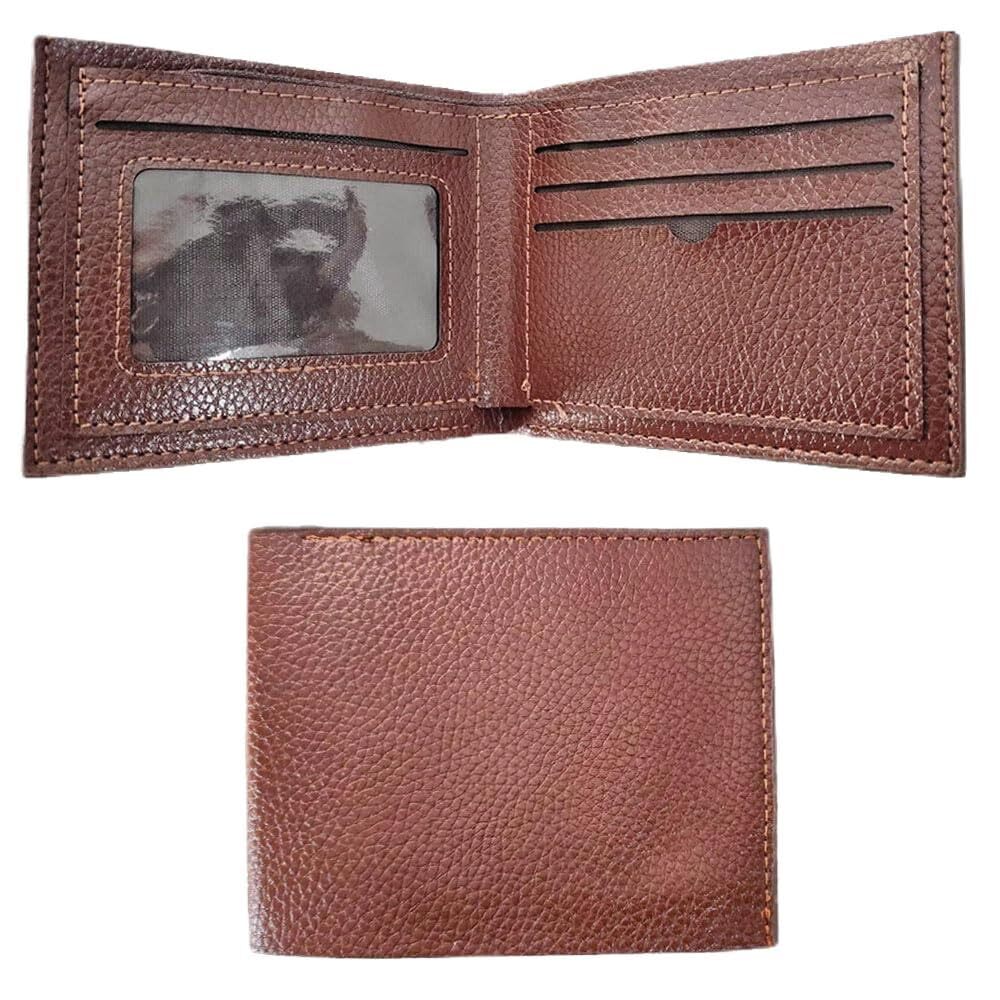 FUELIX Genuine Leather Slim Bifold Minimalist Front Pocket Wallet for Men