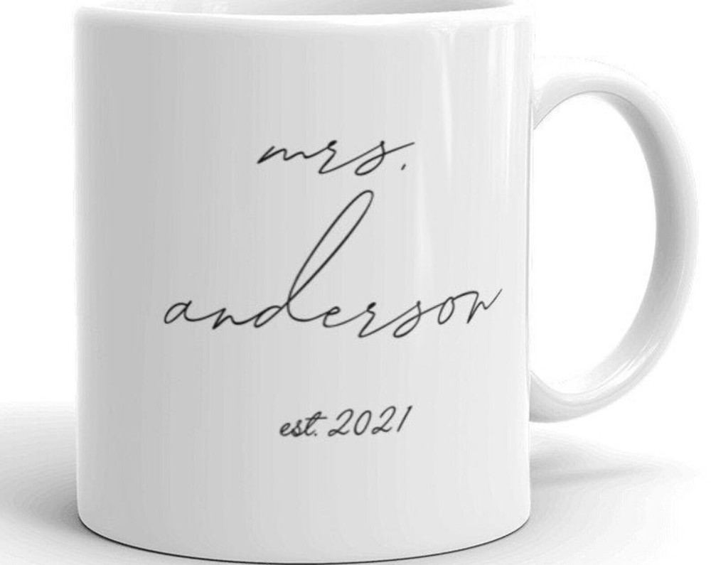 Personalized Mrs Mug Future Mrs Mug Bridal Shower Gift Engagement Mug Gift For