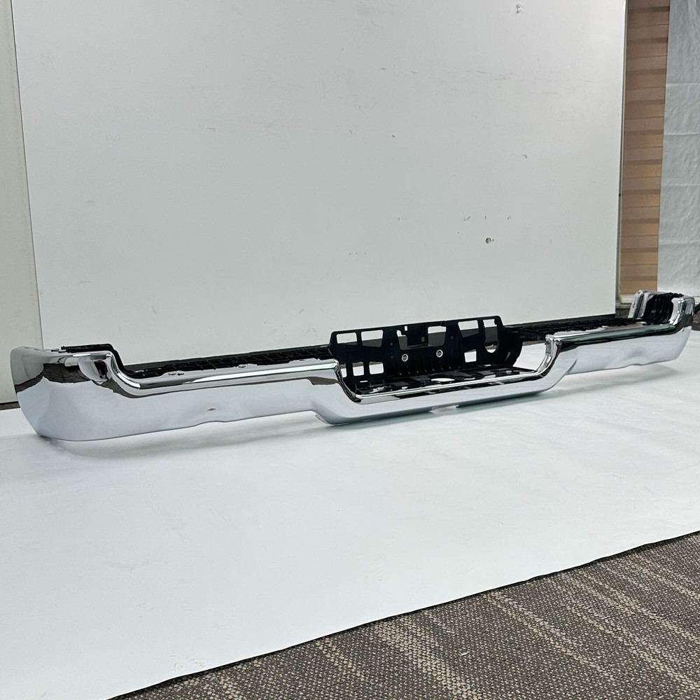 Chrome Rear Bumper Face Bar Fits for 2019-2024 RAM 1500 w/ Dual Exhaust