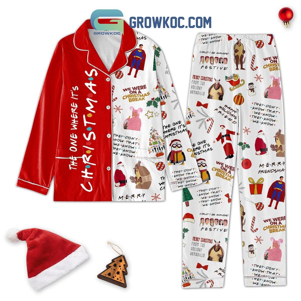 Festive Friends Christmas Pajama Set for Holiday Cheer