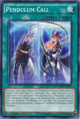 Pendulum Call SDMP-EN026 Common 1st Edition Moderately Played Yu-Gi-Oh Card