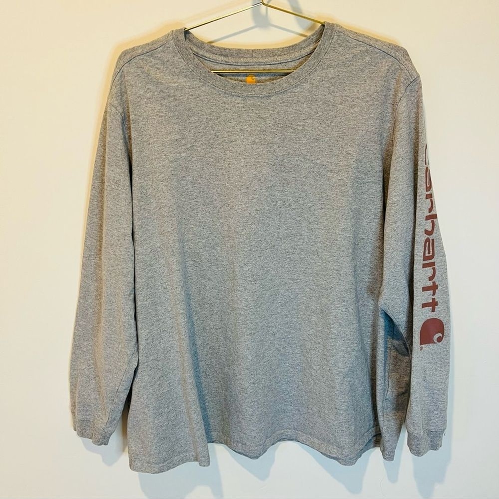 Carhartt Men's Workwear Long-Sleeve Graphic Logo T-Shirt