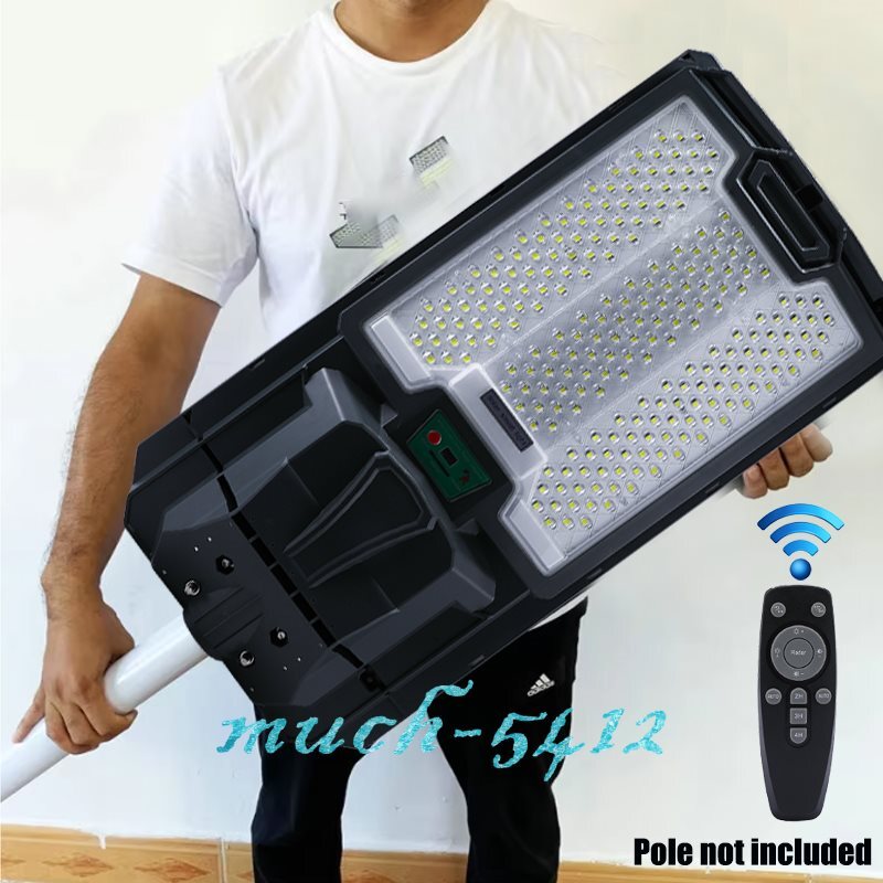 2000W Commercial Solar Street Light 238LED Dusk-to-Dawn Outdoor Road Lamp