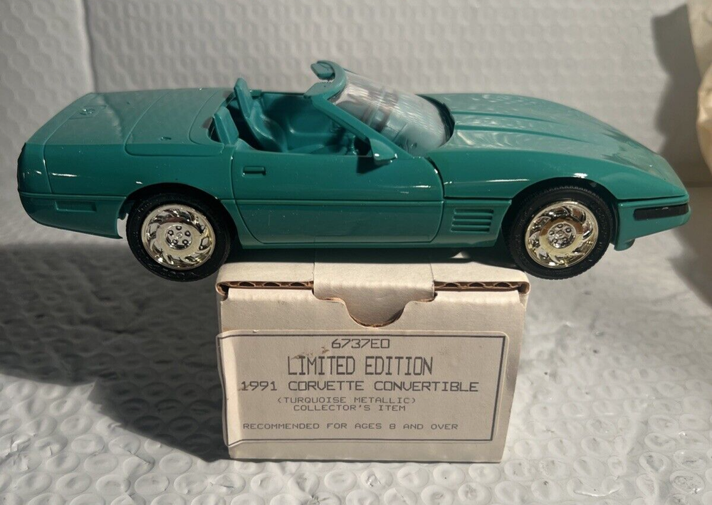 AMT/ERTL 1991 CORVETTE CONVERTIBLE LIMITED EDITION TURQUOISE PROMO NEW IN BOX