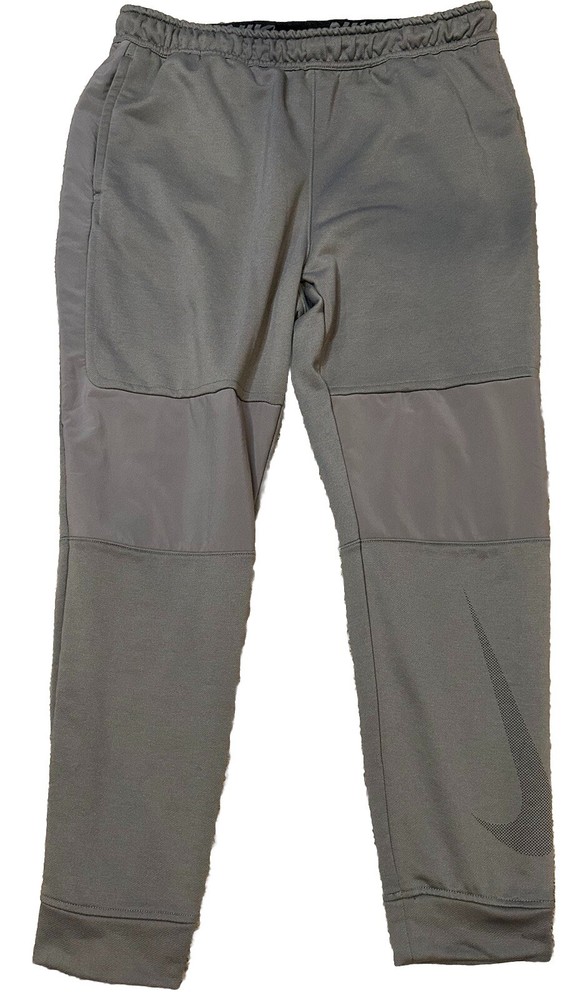 Nike Men’s Dri-Fit Grey Color Block Joggers Size XL