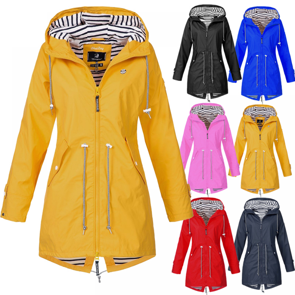 Waterproof Women’s Raincoat Windproof Outdoor Jacket for Hiking