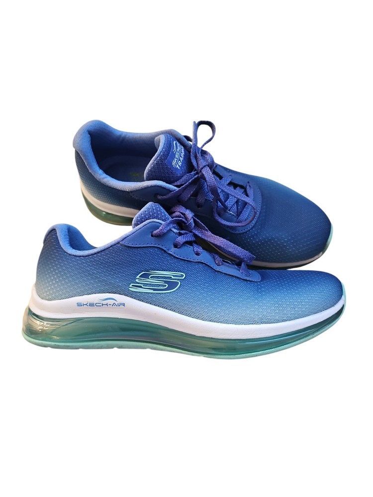 Skechers Women's Skech-Air Element 2.0 Sneaker,Navy/Aqua, Size 6