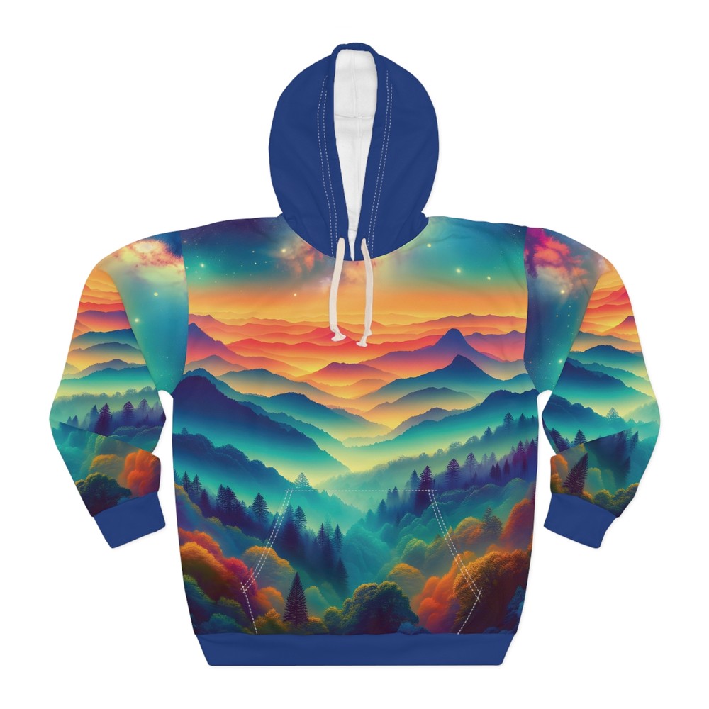 Appalachian Hoodie All Over Print Colorful Mountain Pullover Hiking Adventure