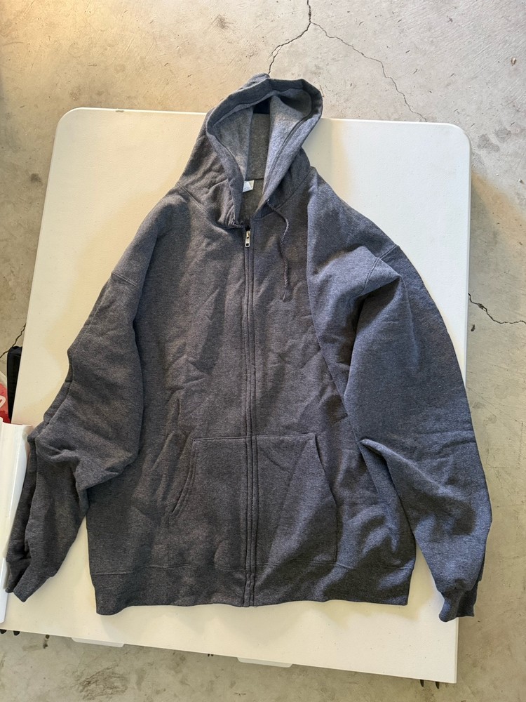 Hanes EcoSmart Mens Full-Zip Fleece Hoodie Soft Comfortable Eco-Friendly