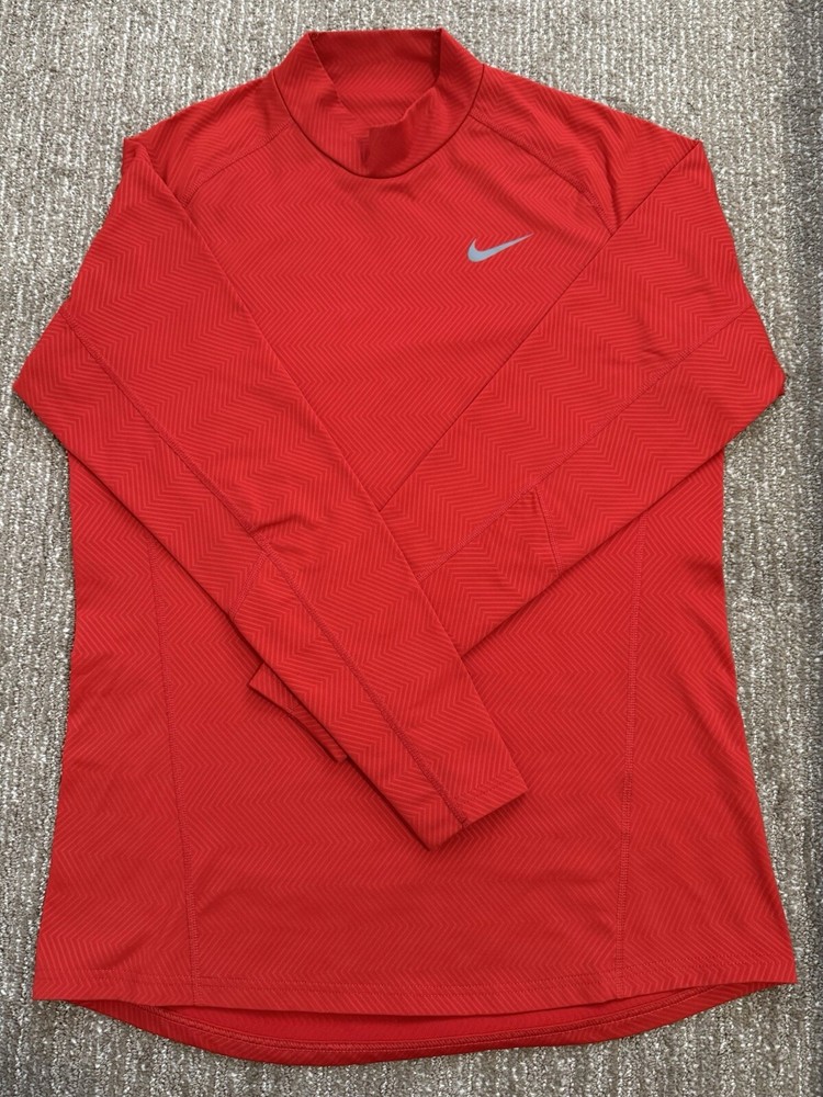 Nike Dri-Fit Baselayer Shirt Mens Large Long Sleeve Mock Neck