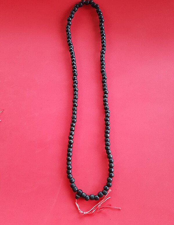 Necklace Mala Prayer 108 Wood Beads Buddhist Monk Meditation Thai Buddha Amulet