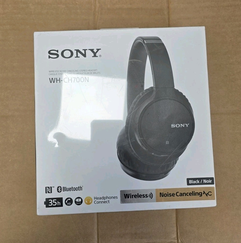 Sony WH-CH700N Wireless Over-Ear Headphones - Black