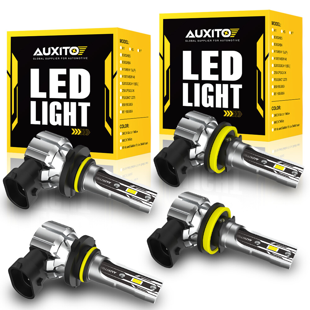 H11 9005 LED Headlight Super Bright Bulbs Kit 6500K White 330000LM High/Low Beam