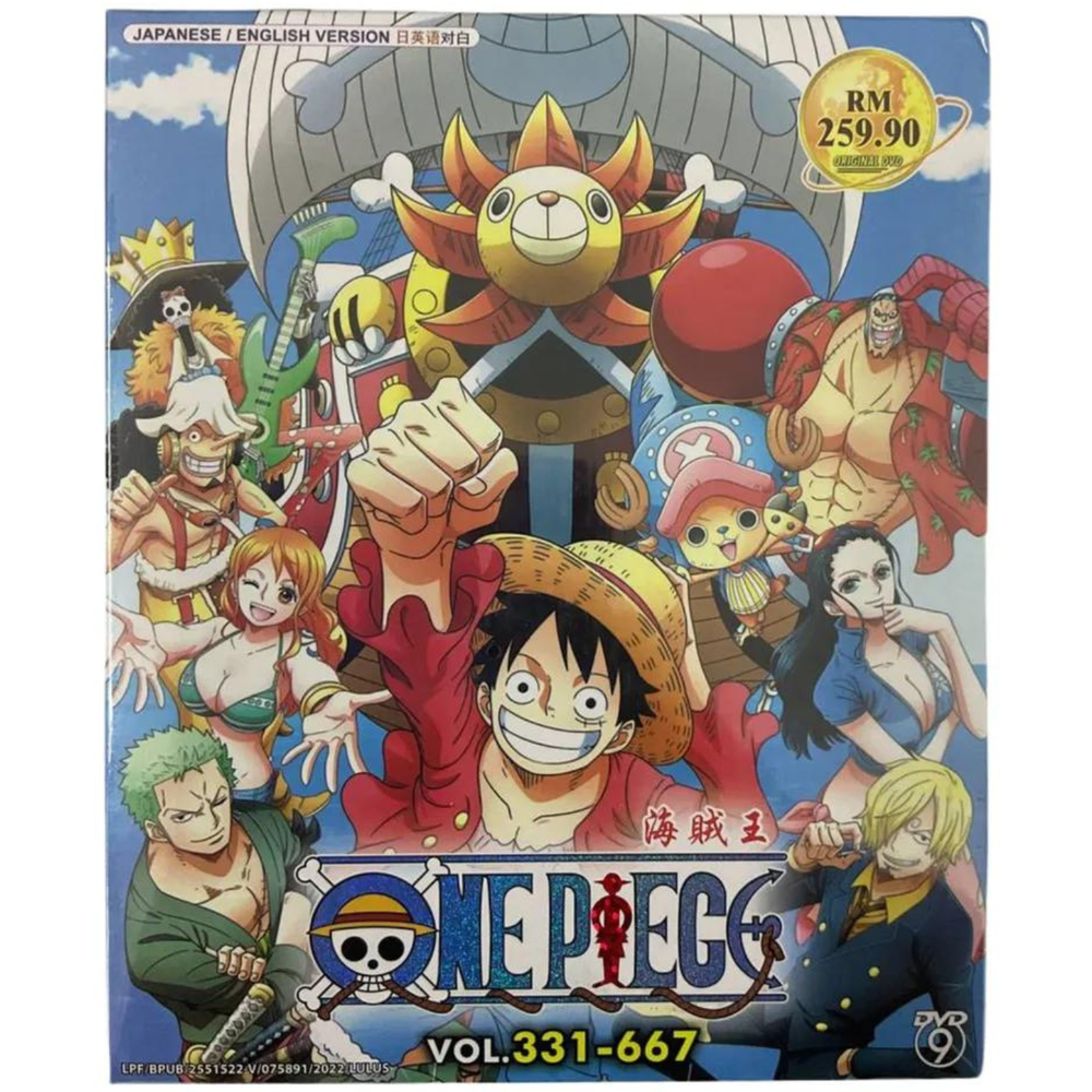 DVD Anime One Piece Box.2 TV Series (Vol.331-667) English Dubbed All Region