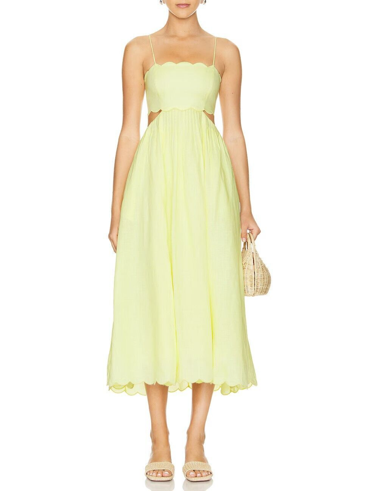 Zimmermann SCALLOP MIDI DRESS size 0