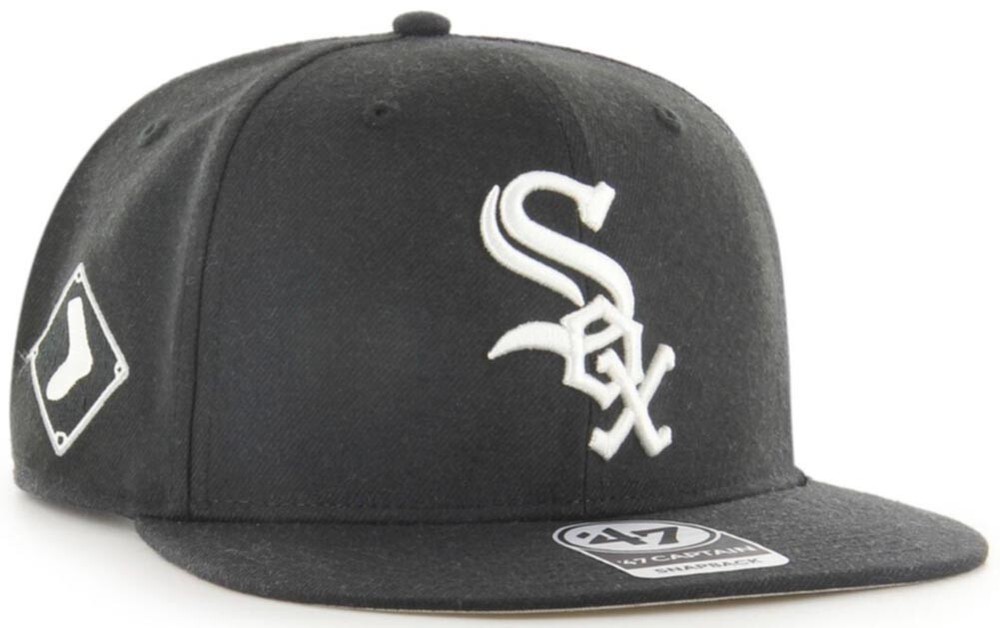 47 Marca Chicago White Sox Sure Shot Sidepatch 2 Tonos Captain Snapback Gorra MLB