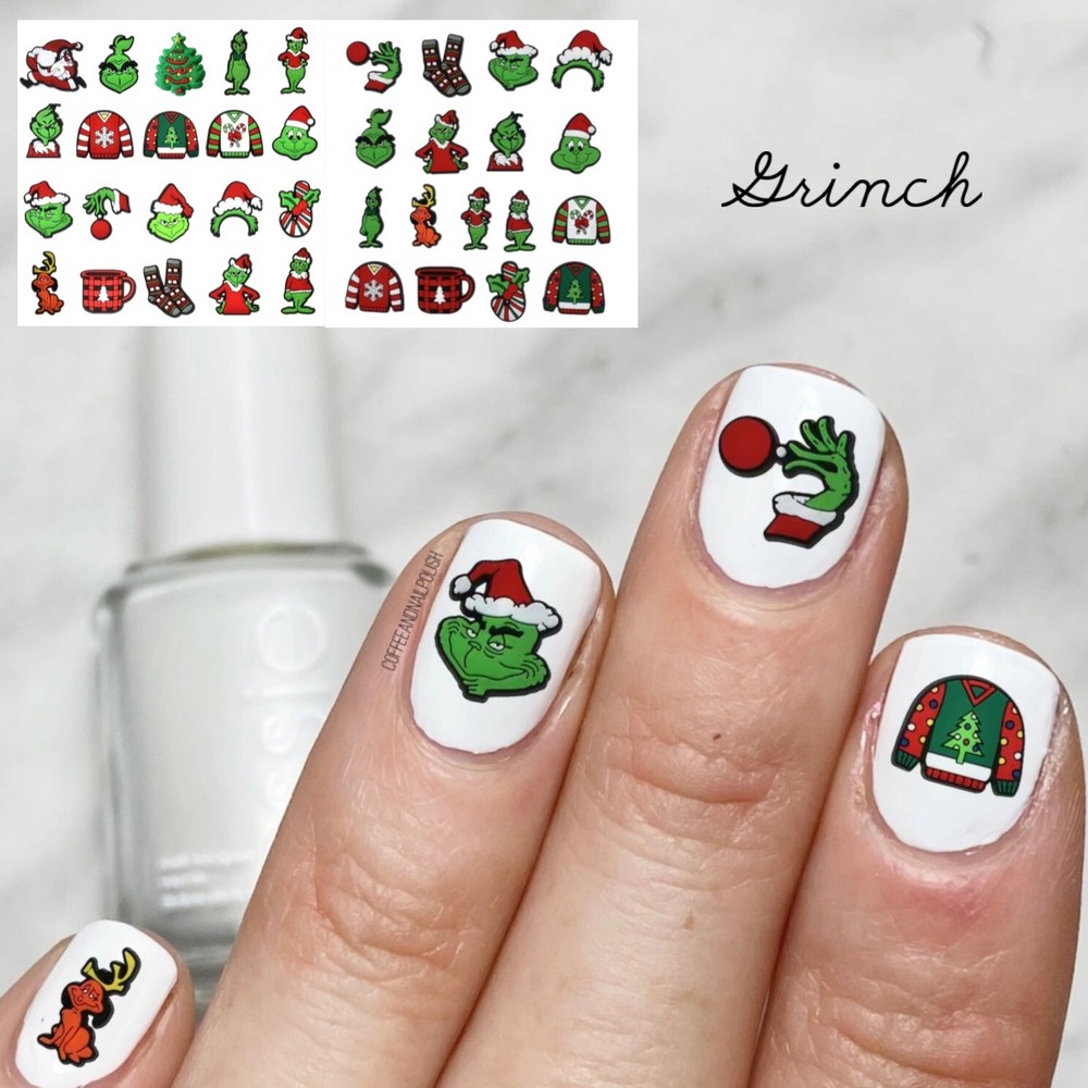 Christmas Waterslide Nail Decals Set of 50 Instructions & Bonus