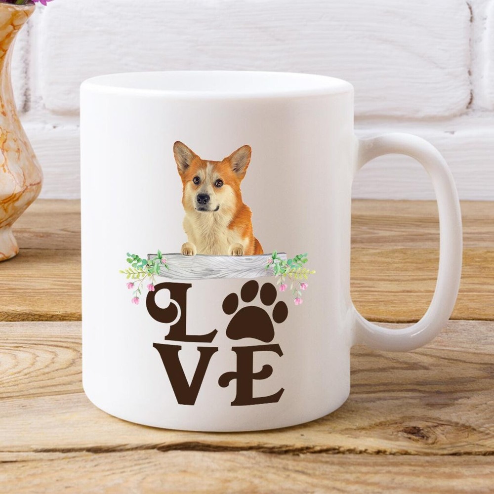 Love Corgi White Coffee Mug Corgi Mug Corgi Lover Cup For Corgi Owner Corgi Coff