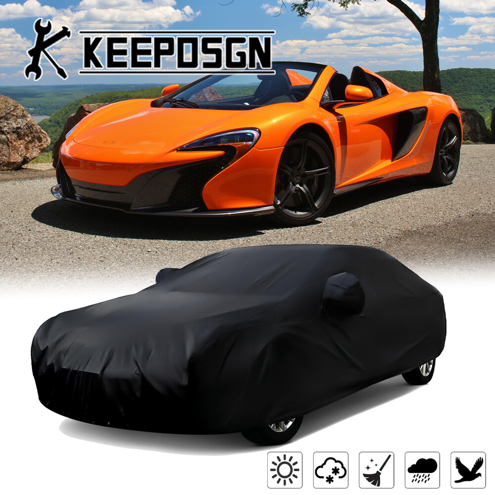 For McLaren 650S Satin Stretch Indoor Outdoor Full Car Cover Anti-UV Waterproof