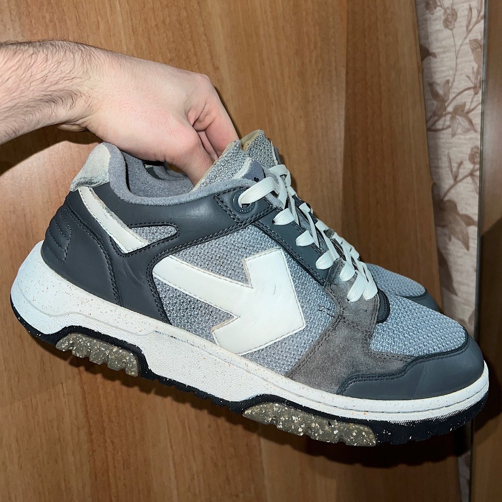 Size 43 (10 US) Off-White Out Of Office Slim Gray | Good Condition