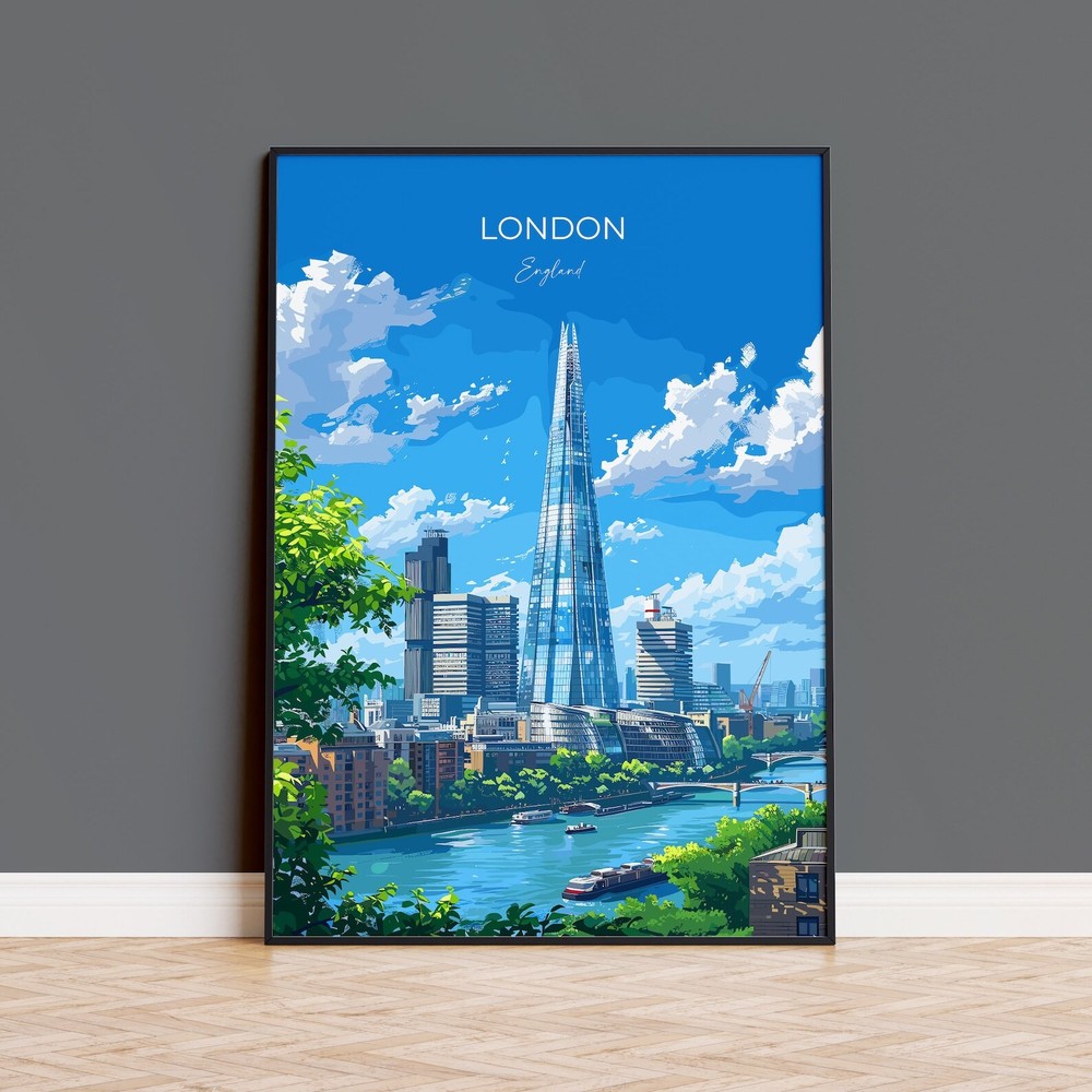 London Travel Poster Wall Art Travel Print Of London London Art Lovers Gift The