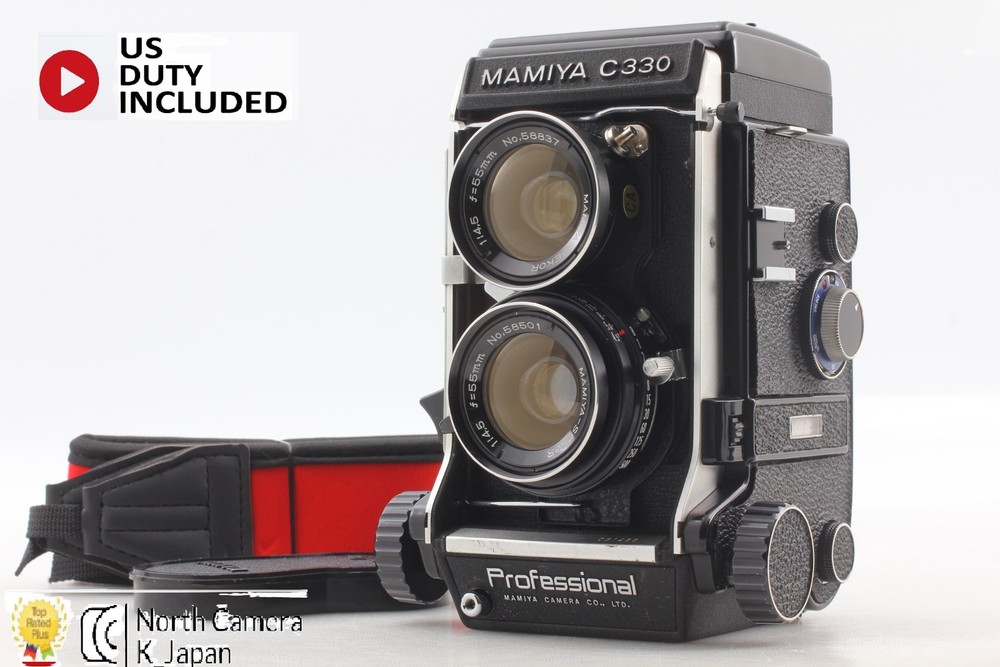 [ Near MINT w/ Strap ] Mamiya C330 Pro TLR Film Camera + 55mm F/4.5 From JAPAN