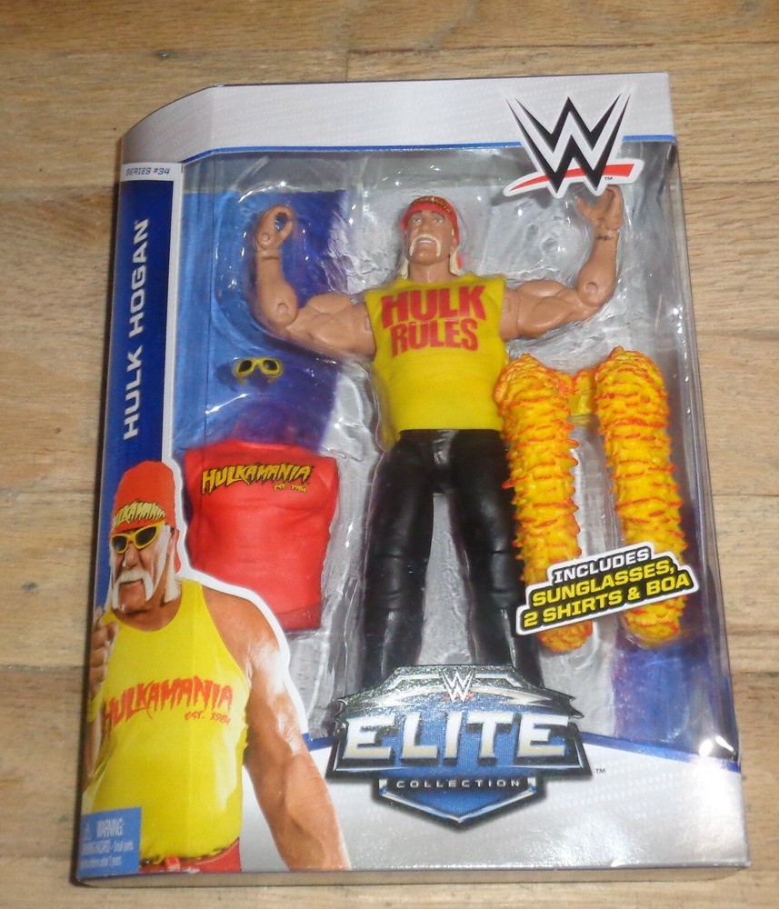 2014 WWE WWF Mattel Hulk Hogan Elite Wrestling Figure Series 34 WCW Hollywood