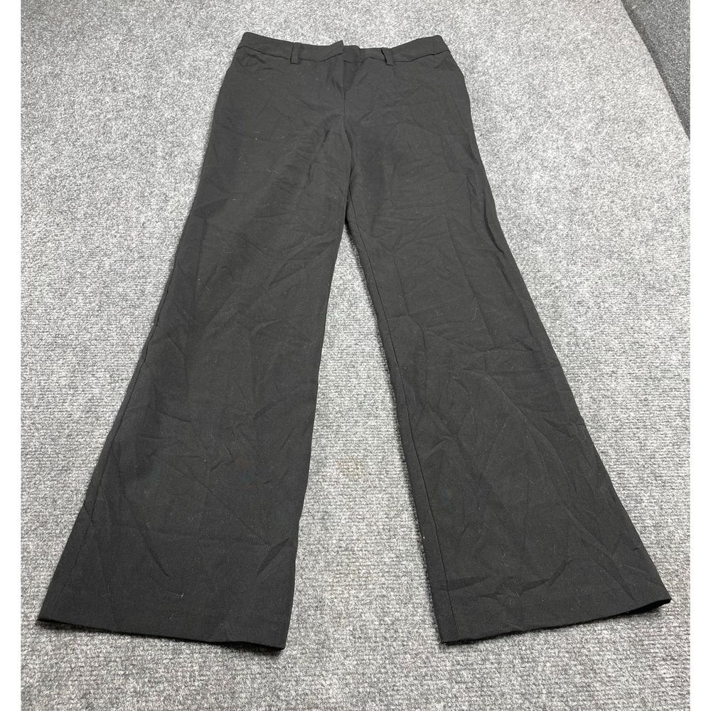By & By Girl Womens Black Wide Leg Casual Pants with Button Closure Size 10