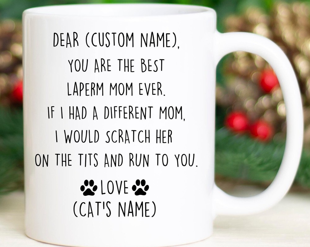Laperm Cat Mom Birthday Christmas Valentine Gift Idea for Her  