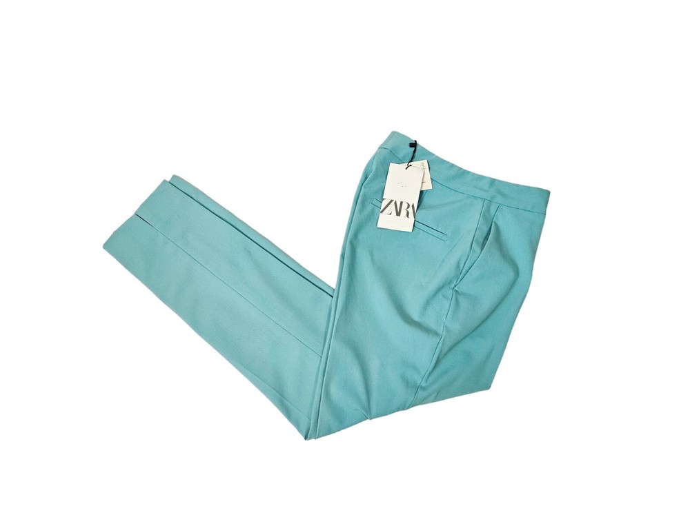 NWT Zara Tiffany Blue Ankle Dress Pants Size 2 Women's L60