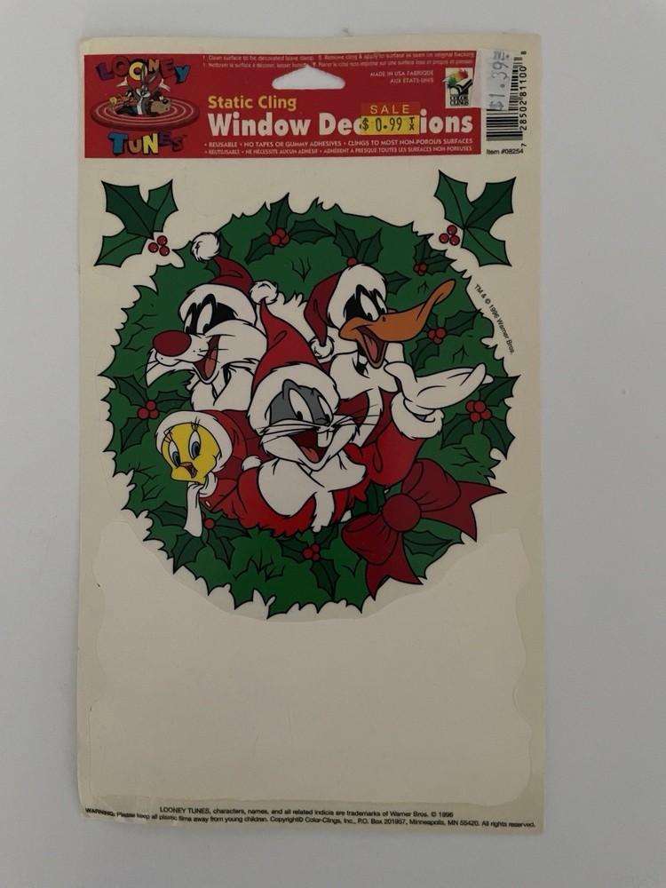Bugs Bunny Tweety Daffy Duck Sylvester Cartoon Window Decal Sticker