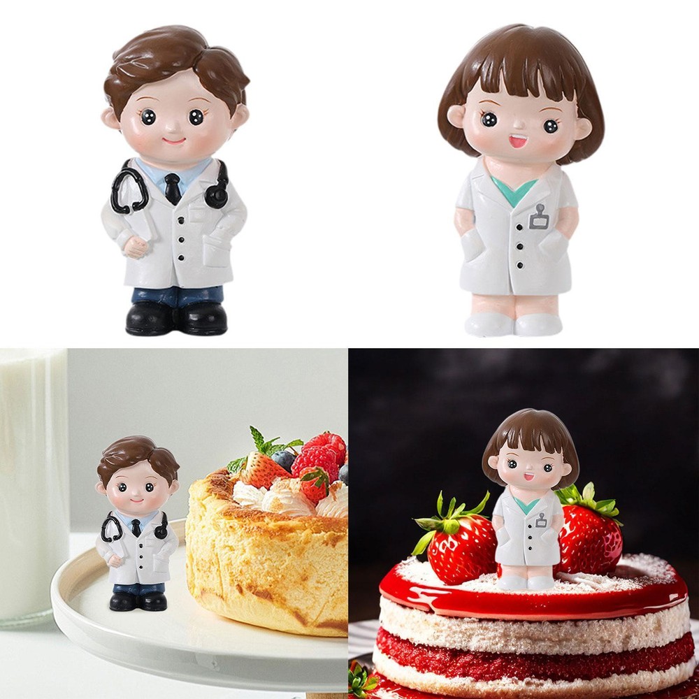 Cake Statue Cute Home Decor Keepsake Mini Cake Decoration Resin Sculpture for