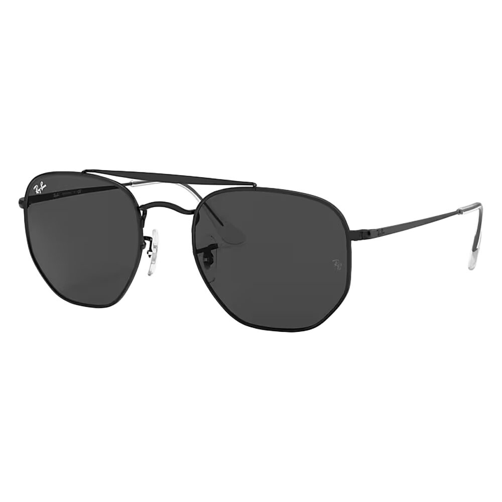 Ray-Ban RB3648 The Marshal Square Sunglasses, Black/Dark Grey, 54 mm