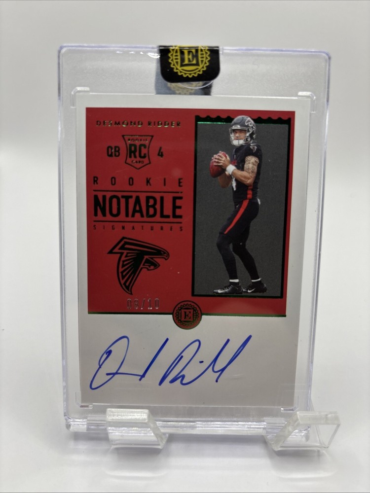 2022 Rookie Notable Signatures RC Autographed 8/10 Encased Desmond Ridder