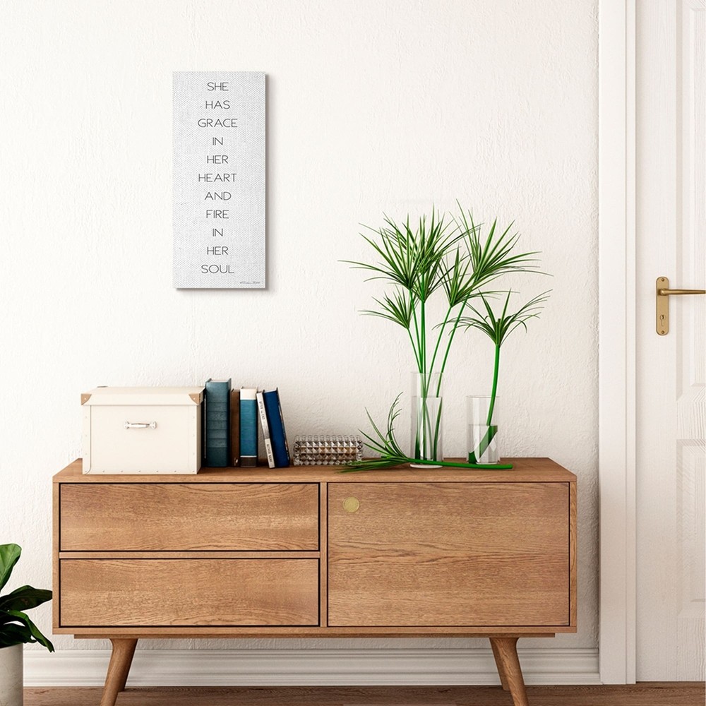 Stupell Grace In Her Heart Black And White Inspirational