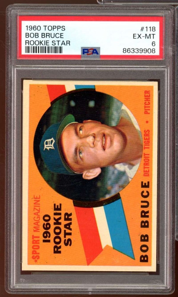 1960 Topps Sport Magazine Rookie Star Bob Bruce #118 RC Baseball Card
