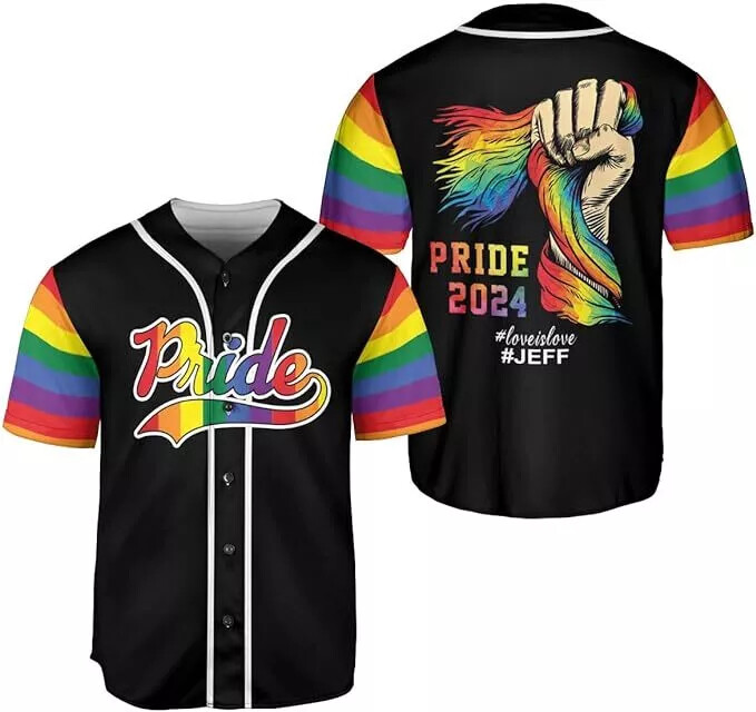 LGBT Pride 3D Baseball Jersey Shirt Mother Day Gift All Over Print Best Price-image