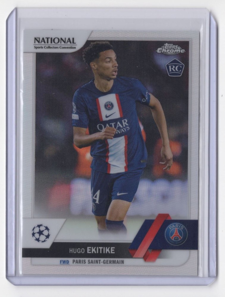 2022 Topps Chrome UEFA Club Competitions 2023 NSCC Exclusive Hugo Ekitike Rookie