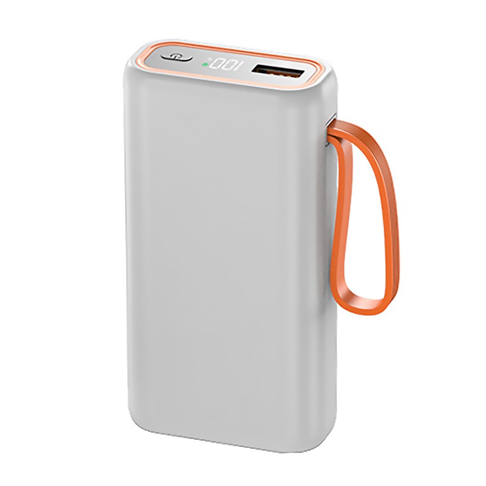 White 2-Slot 21700 Power Bank Case Cage - Durable Portable Battery Holder for PC and Smartphone Charging