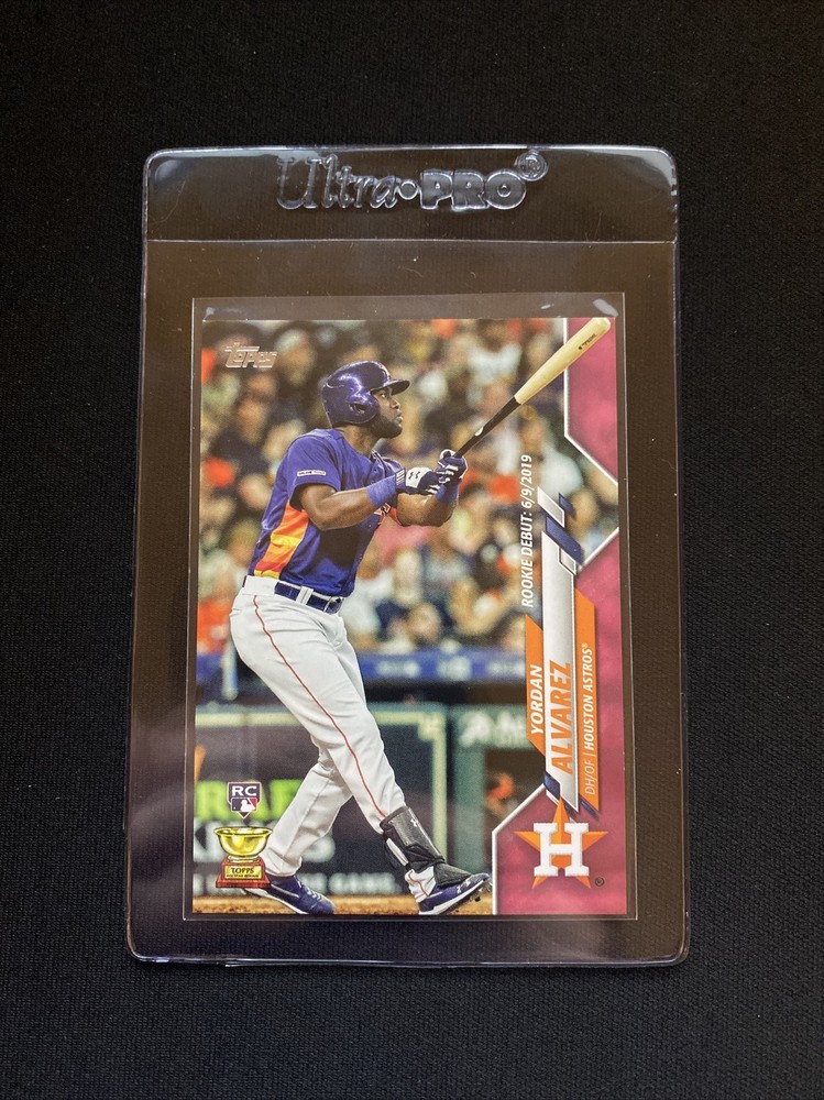 2020 Topps Update Series - Rookie Debut Yordan Alvarez #U-300 Mother's Day Hot Pink /50 (RC)