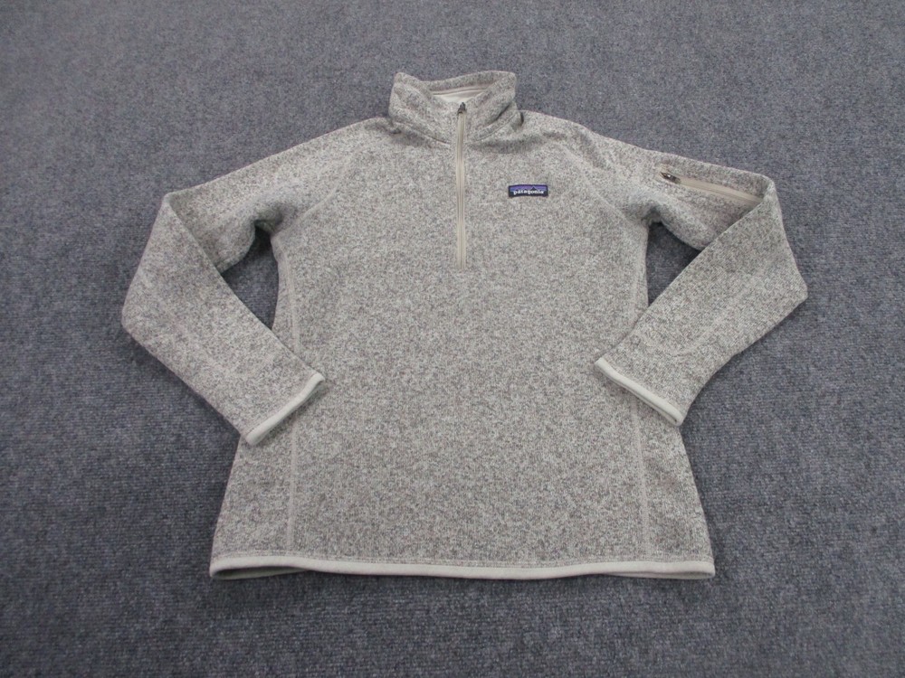 Patagonia Jacket Adult S Beige Better Sweater Outdoors Lightweight Logo Womens