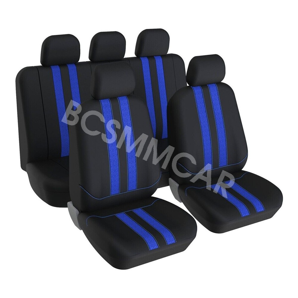 Full Set Car 5-Seat Covers Polyester Front Rear Cushion Protector Accessories