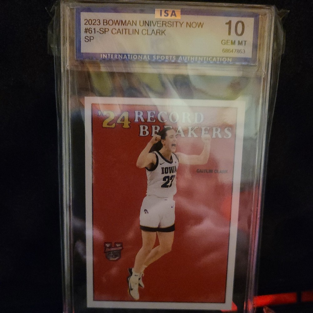 2023-24 Bowman U Now - SP Record Breakers #61-SP Caitlin Clark (RC)