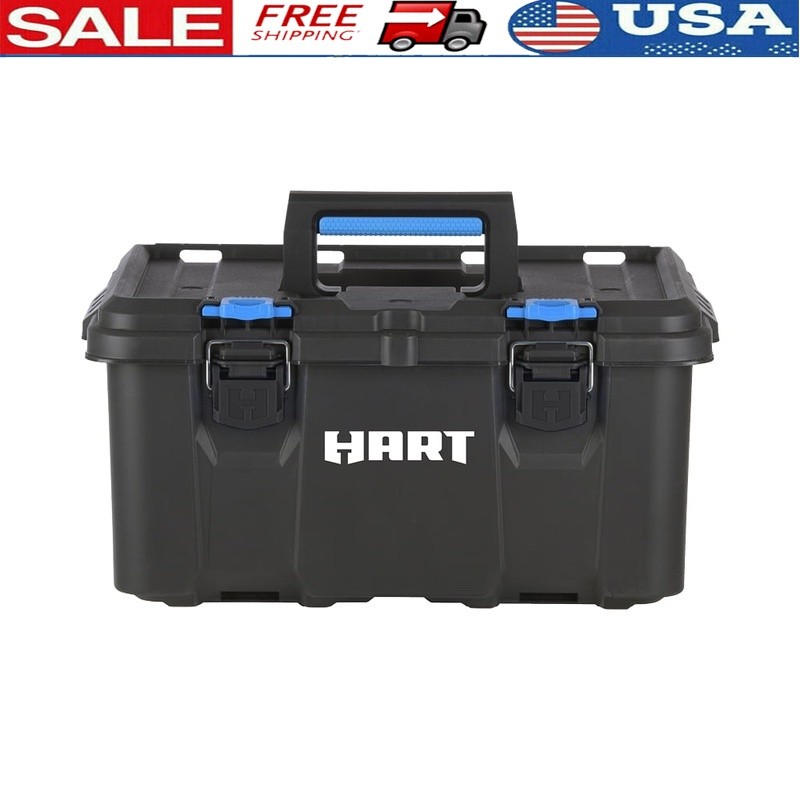 Heavy Duty Stackable Tool Box with Organizer Tray Portable Storage