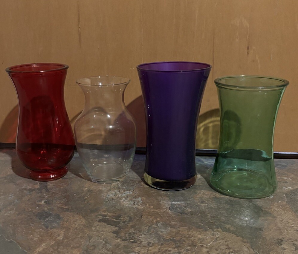 vases for flowers Lot Of 4