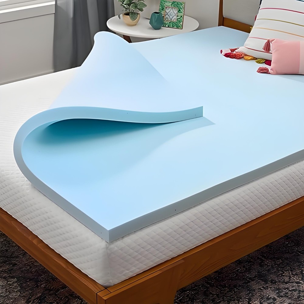Memory Foam Mattress Topper - 2 Inch Gel Infused, Cooling Full Size, CertiPUR