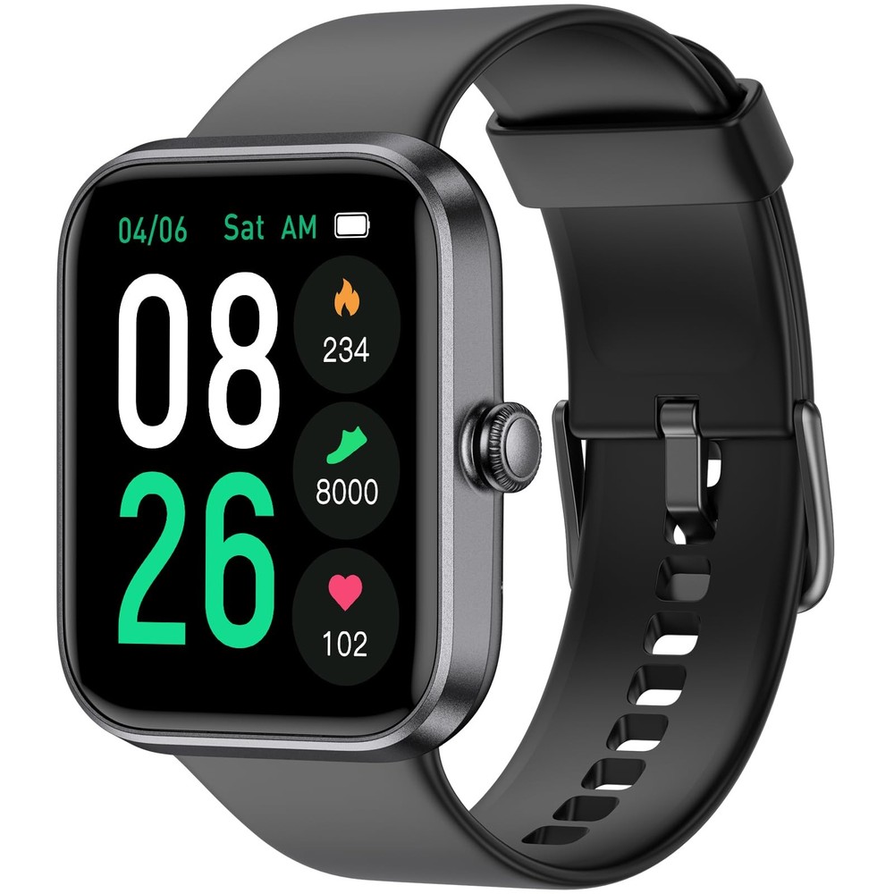Smart Fitness Watch with Heart Rate Sleep Tracker 45mm Sports Activity Monitor  