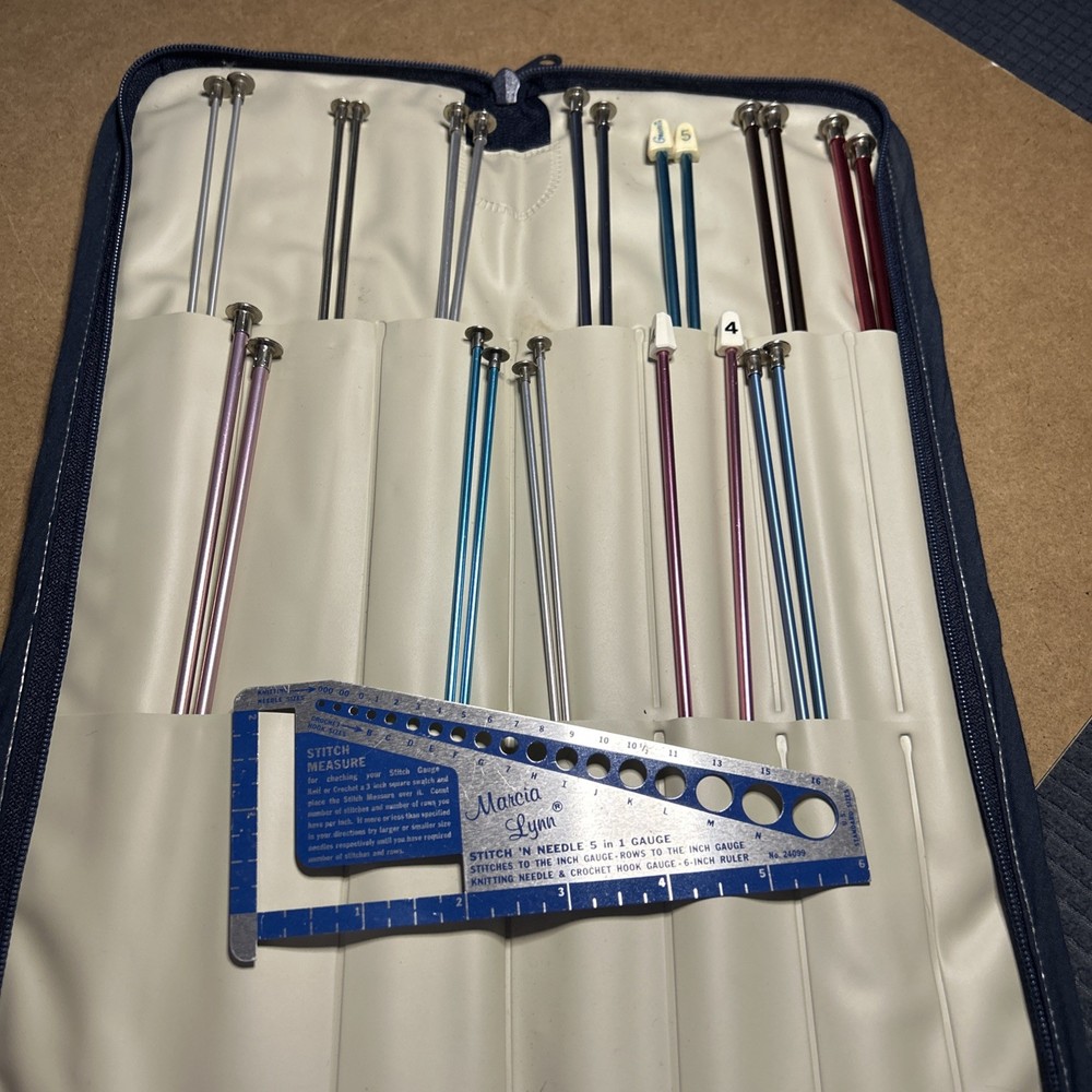 Lot Of knitting needles, assorted sizes, Marcia Lynn And Others 14 & 10 inch